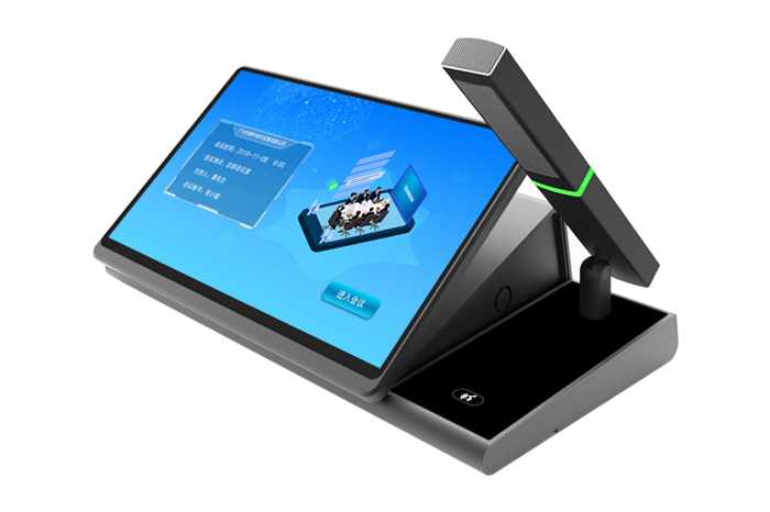 雙屏桌面會(huì)議終端（帶方管話筒）